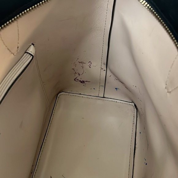 Kate Spade New York Adel Black Leather Tote Shoulder Bag Purse Zip Top - Picture 10 of 16